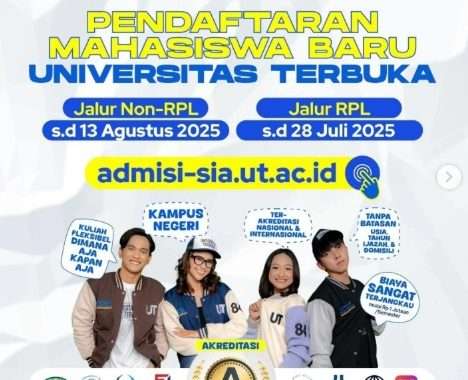 Perpanjangan Waktu Pendaftaran Mahasiswa Baru Jalur RPL